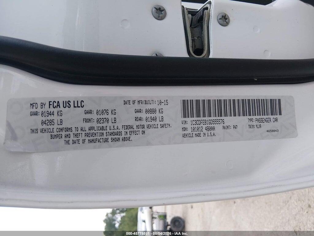 1C3CDFEB1GD555576 2016 DODGE DART photo no. 9