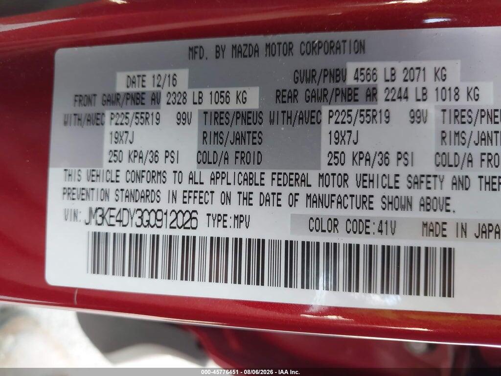 JM3KE4DY3G0912026 2016 MAZDA CX-5 photo no. 9