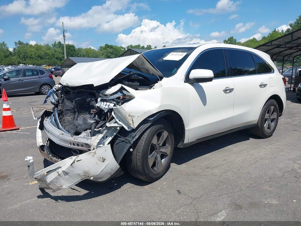 5FRYD4H26GB035205 2016 ACURA MDX photo no. 2