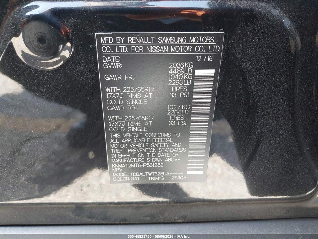 KNMAT2MT6HP531282 2017 NISSAN ROGUE photo no. 9
