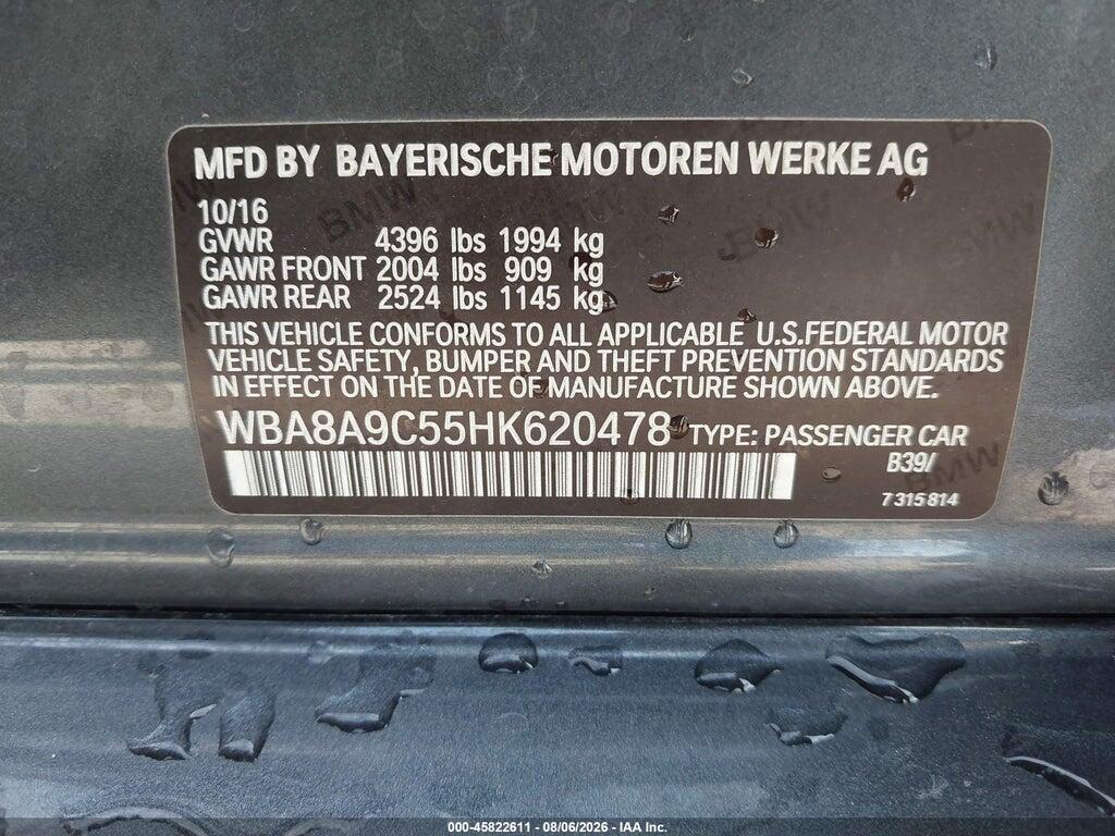 WBA8A9C55HK620478 2017 BMW 320I photo no. 9