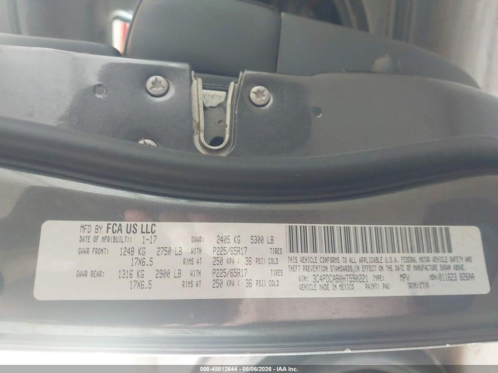 3C4PDCAB0HT590221 2017 DODGE JOURNEY photo no. 9