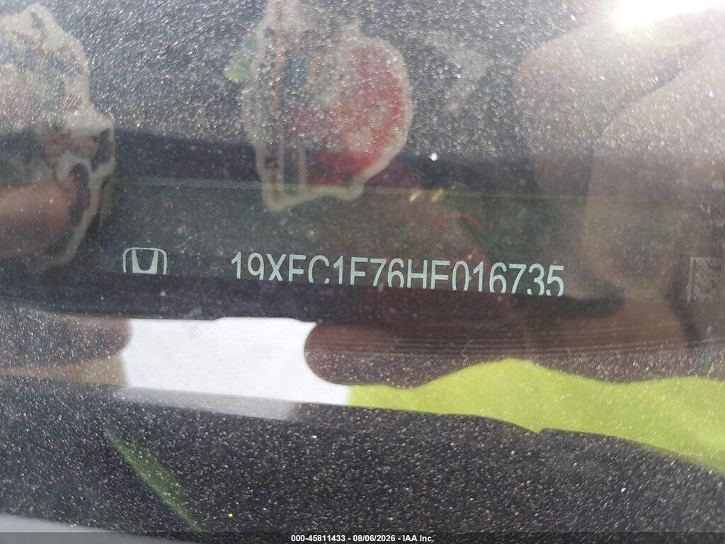 19XFC1F76HE016735 2017 HONDA CIVIC photo no. 9