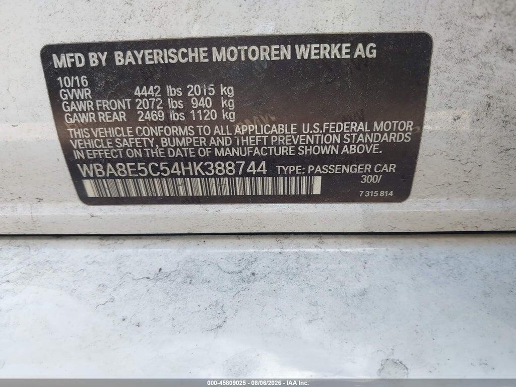 WBA8E5C54HK388744 2017 BMW 328D photo no. 9