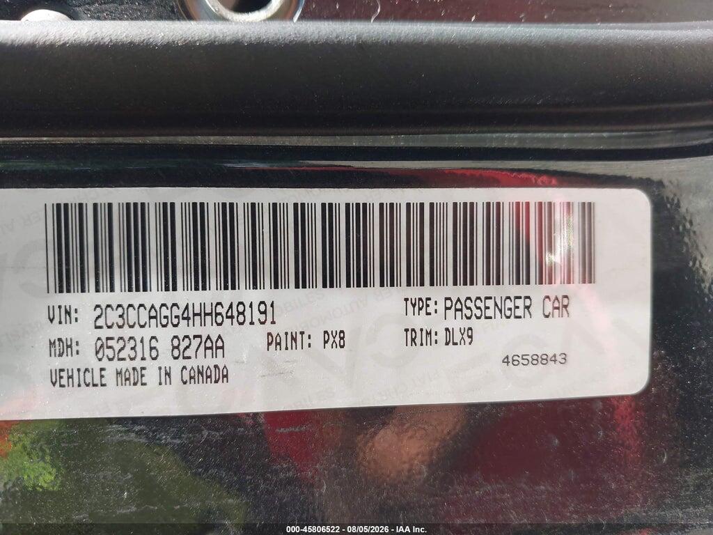 2C3CCAGG4HH648191 2017 CHRYSLER 300 photo no. 9
