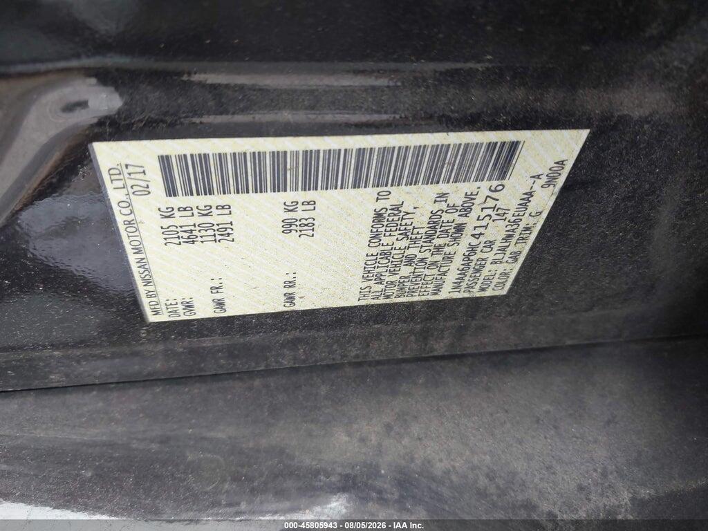 1N4AA6AP6HC415176 2017 NISSAN MAXIMA photo no. 9