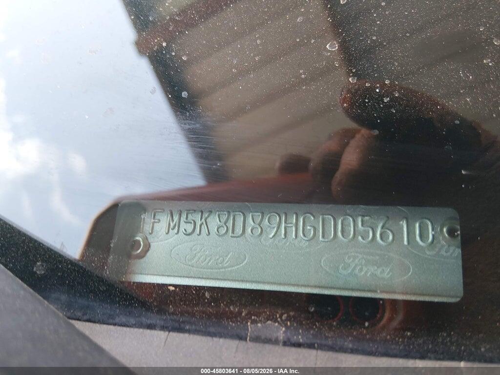 1FM5K8D89HGD05610 2017 FORD EXPLORER photo no. 9