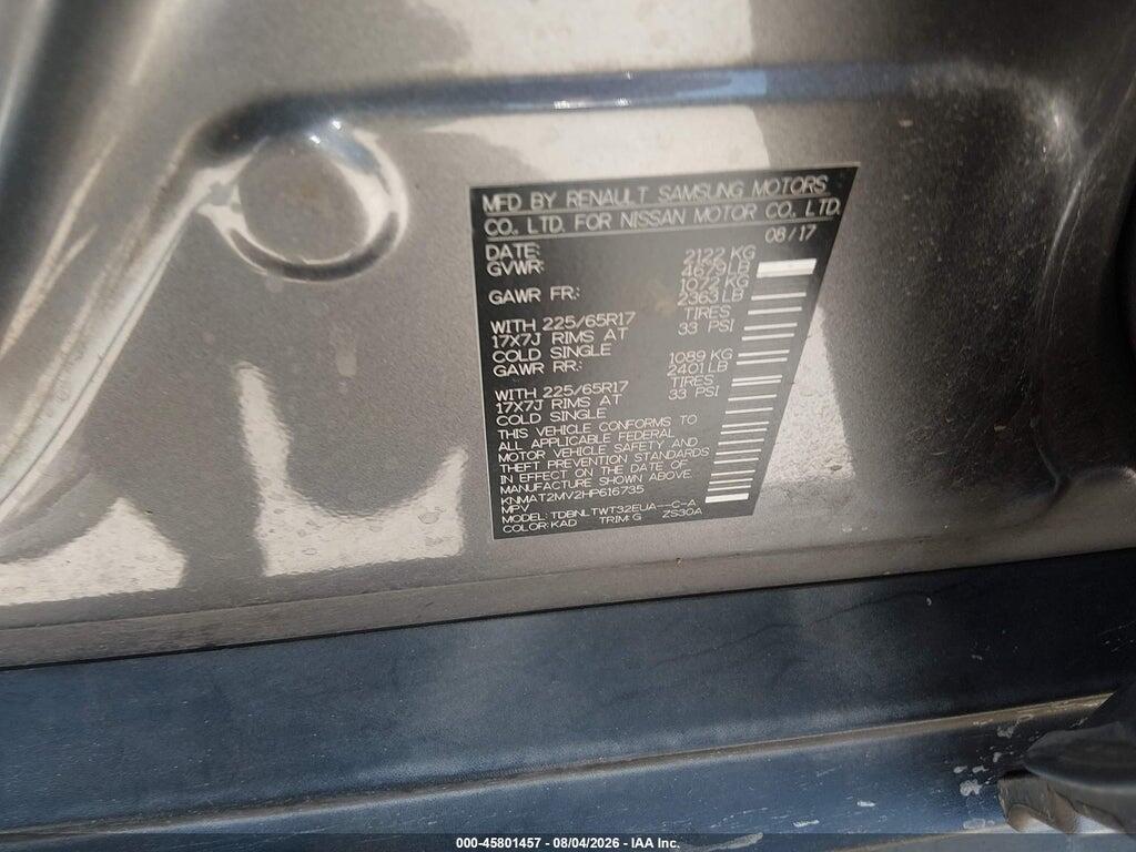 KNMAT2MV2HP616735 2017 NISSAN ROGUE photo no. 9