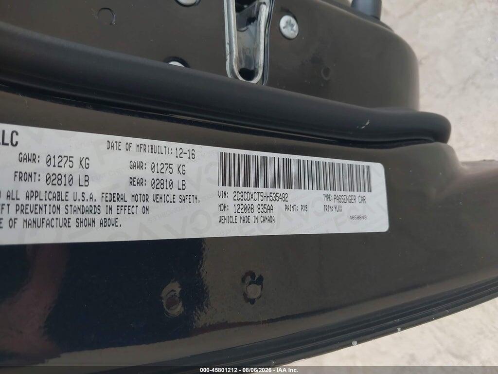 2C3CDXCT5HH535482 2017 DODGE CHARGER photo no. 9