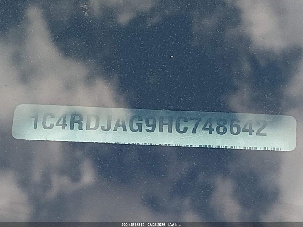 1C4RDJAG9HC748642 2017 DODGE DURANGO photo no. 9