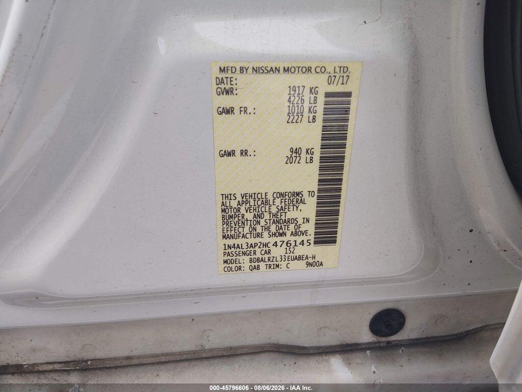 1N4AL3AP2HC476145 2017 NISSAN ALTIMA photo no. 9