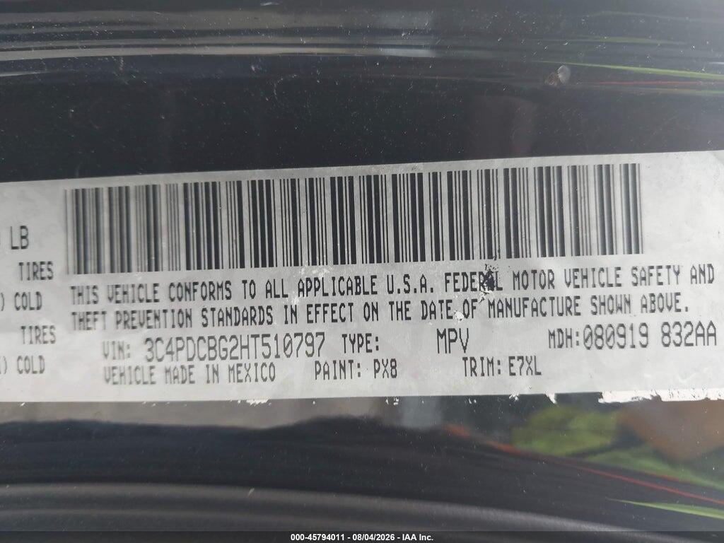 3C4PDCBG2HT510797 2017 DODGE JOURNEY photo no. 9
