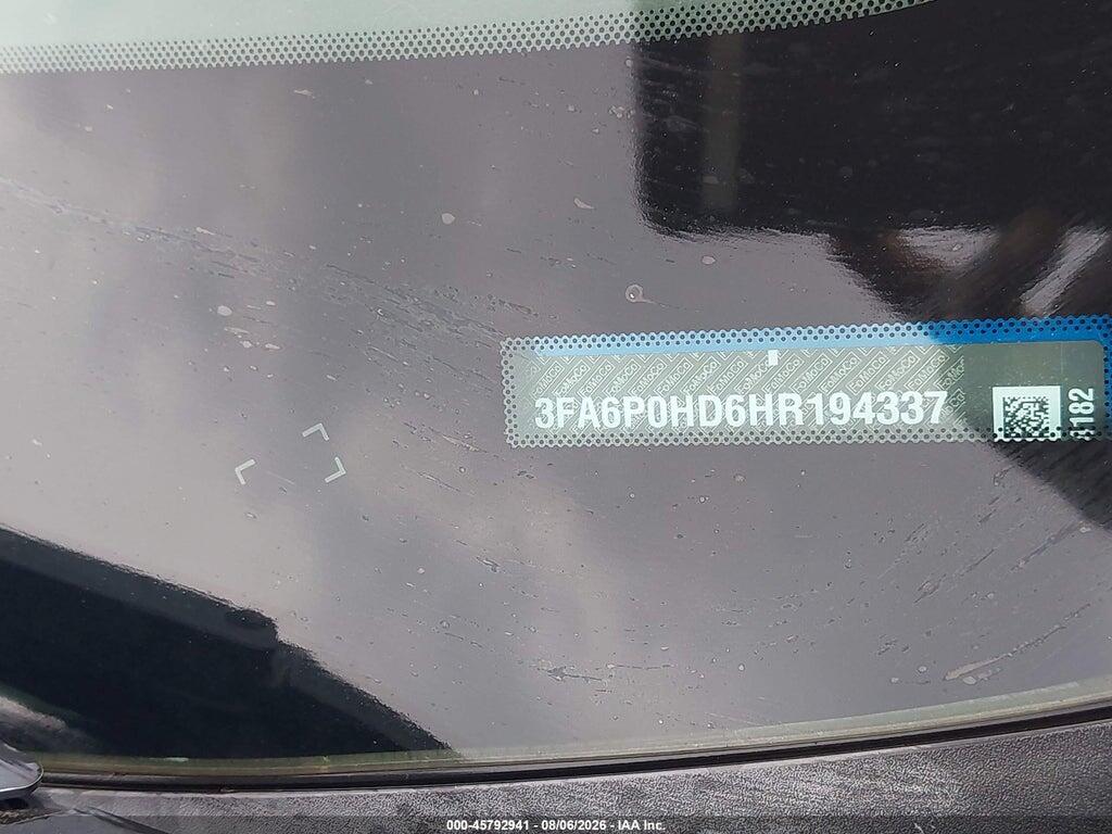 3FA6P0HD6HR194337 2017 FORD FUSION photo no. 9