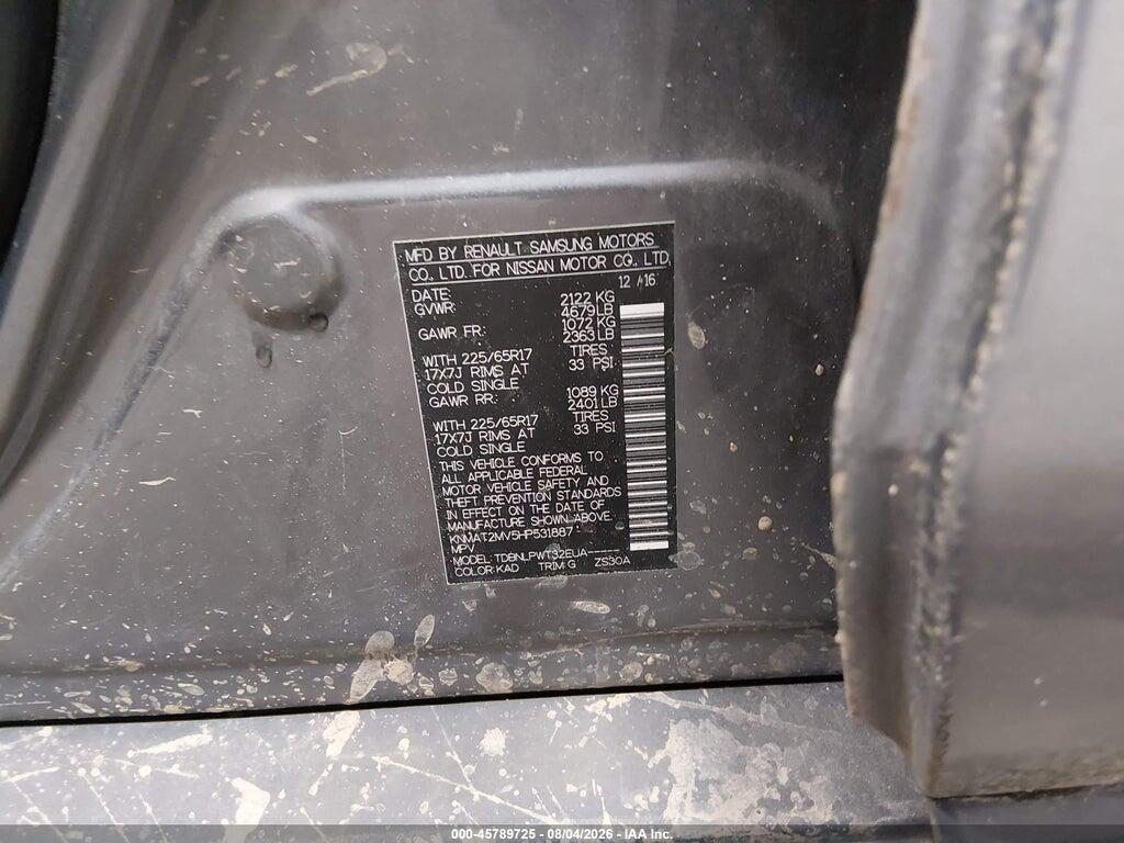 KNMAT2MV5HP531887 2017 NISSAN ROGUE photo no. 9