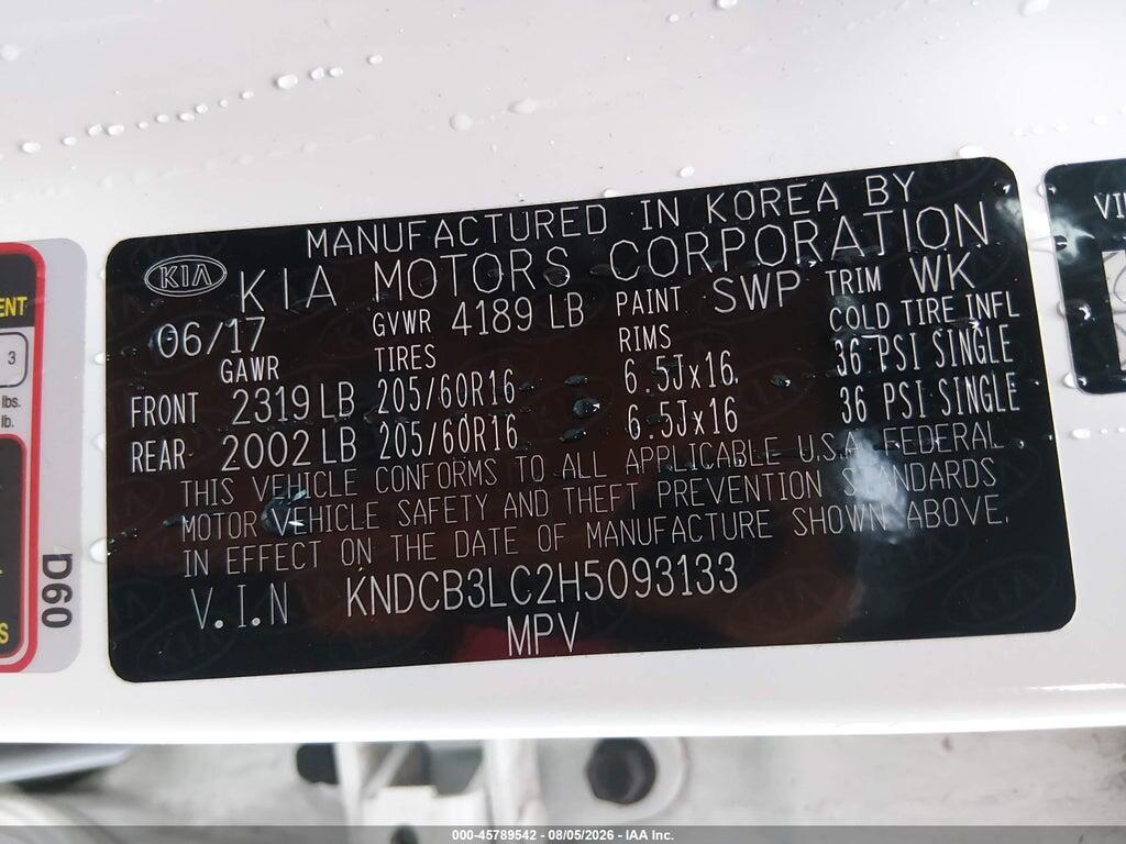 KNDCB3LC2H5093133 2017 KIA NIRO photo no. 9