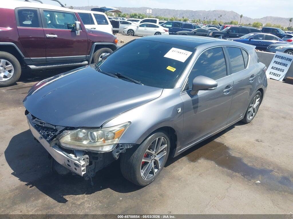 JTHKD5BH4H2285524 2017 LEXUS CT 200H photo no. 2