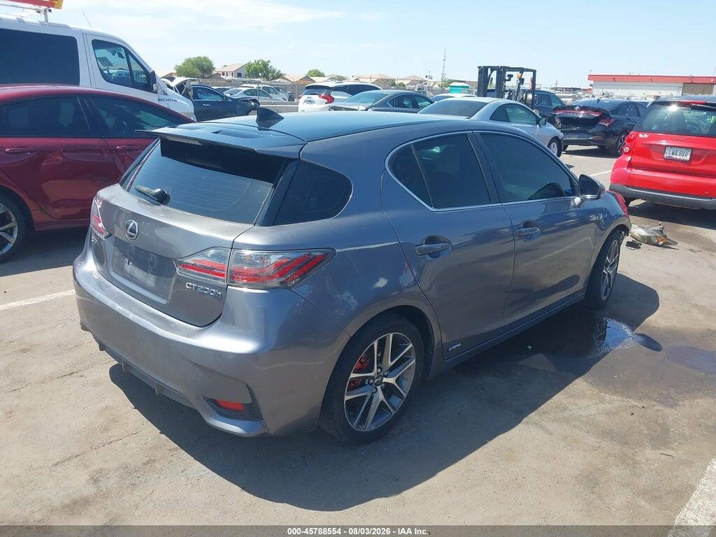 JTHKD5BH4H2285524 2017 LEXUS CT 200H photo no. 4
