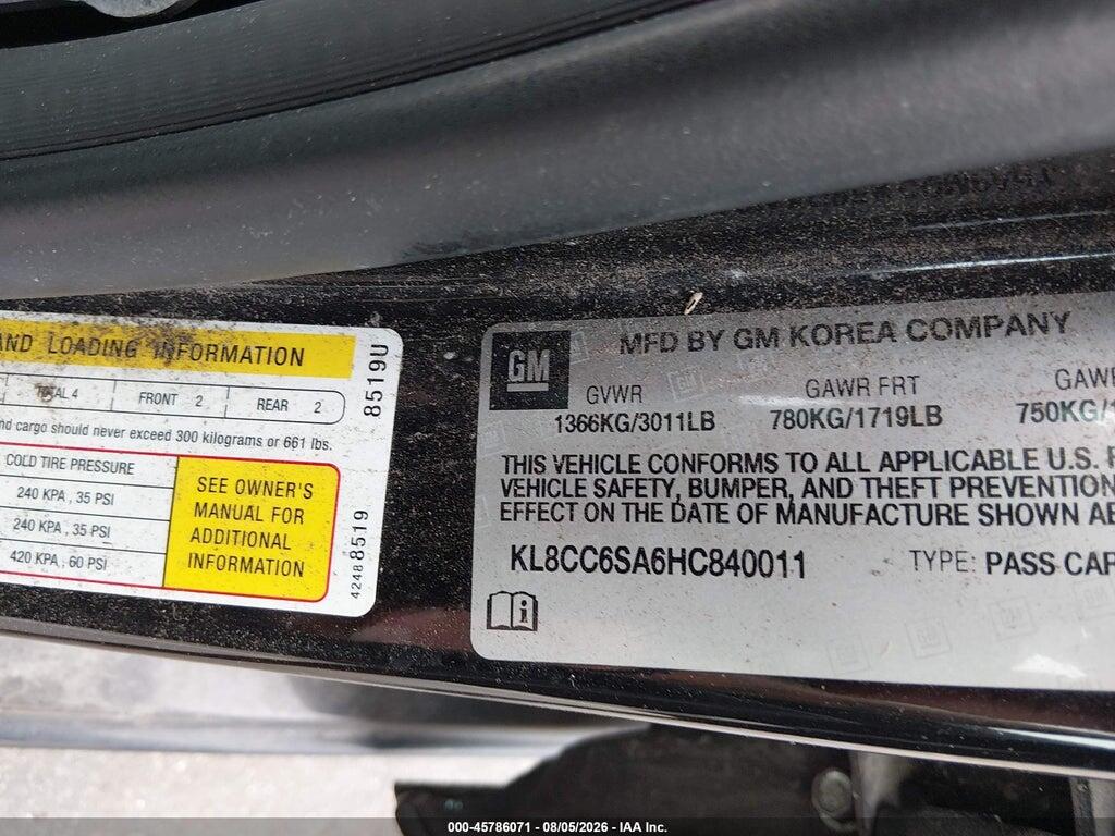 KL8CC6SA6HC840011 2017 CHEVROLET SPARK photo no. 9