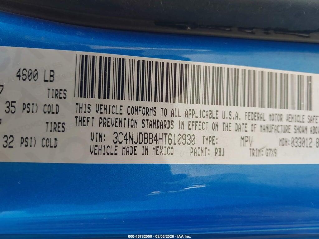 3C4NJDBB4HT610930 2017 JEEP COMPASS photo no. 9
