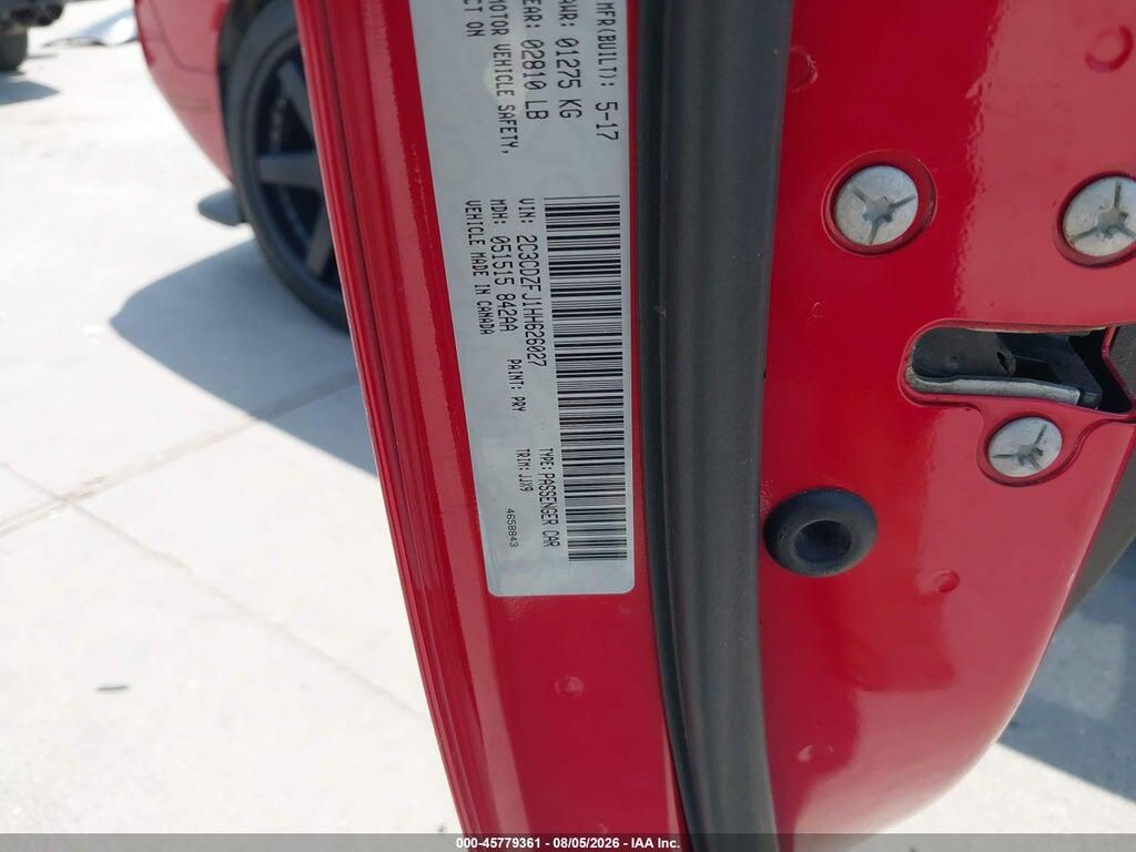 2C3CDZFJ1HH626027 2017 DODGE CHALLENGER photo no. 9