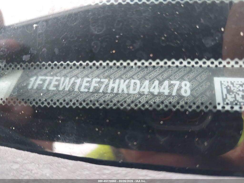 1FTEW1EF7HKD44478 2017 FORD F-150 photo no. 9