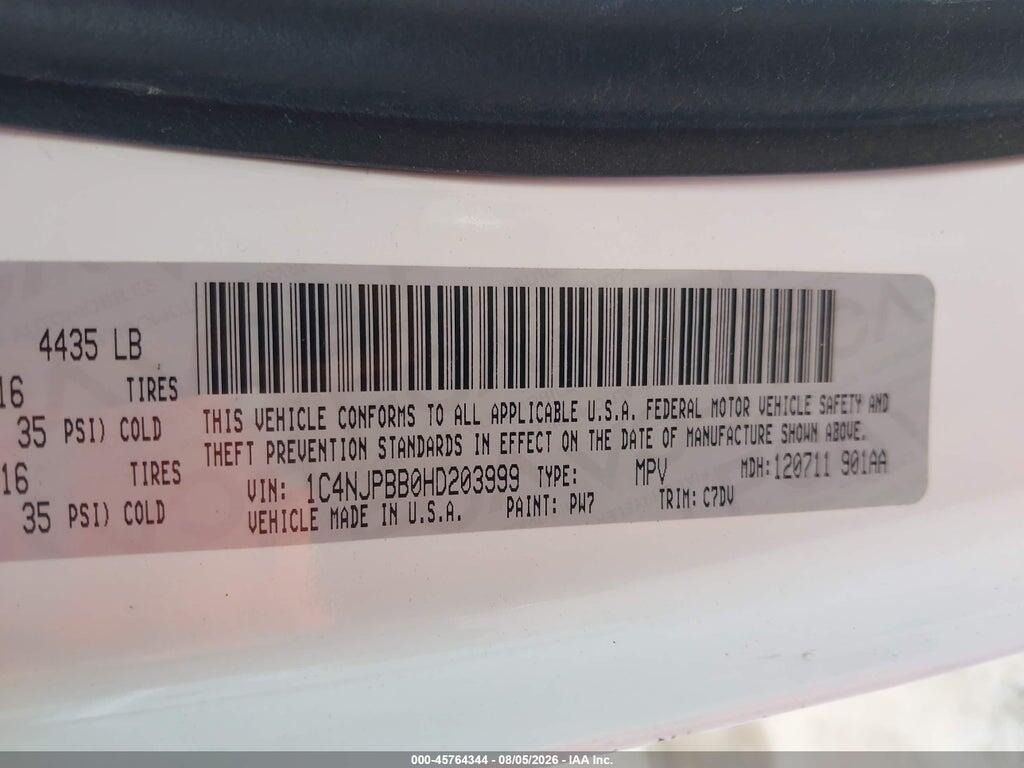 1C4NJPBB0HD203999 2017 JEEP PATRIOT photo no. 9