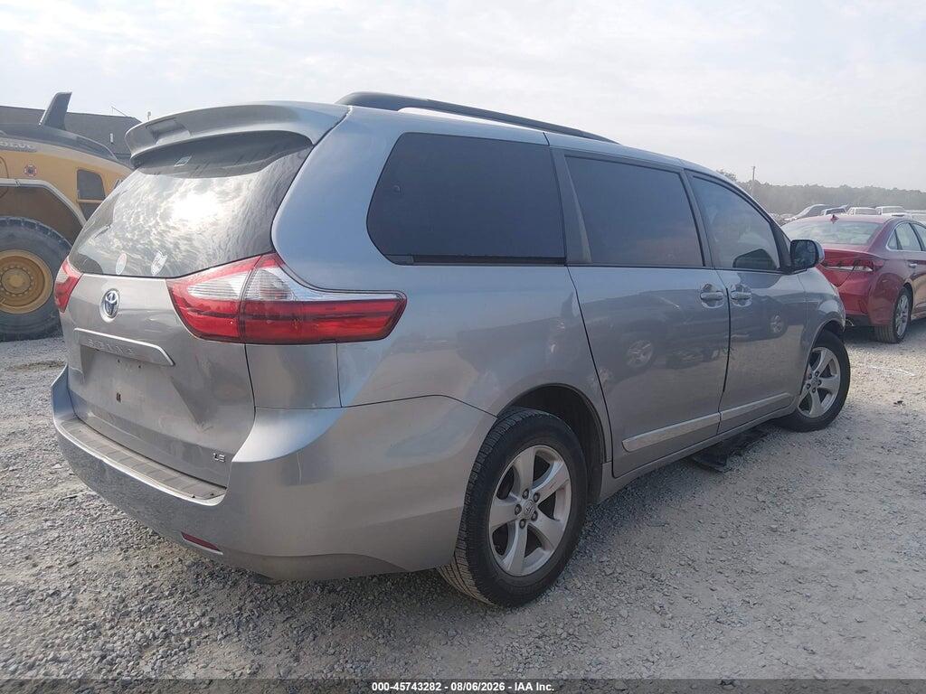5TDKZ3DC2HS789538 2017 TOYOTA SIENNA photo no. 4
