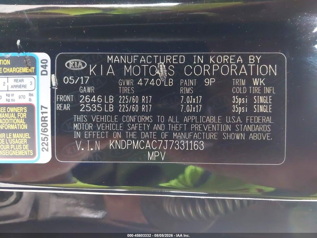 KNDPMCAC7J7331163 2018 KIA SPORTAGE photo no. 9