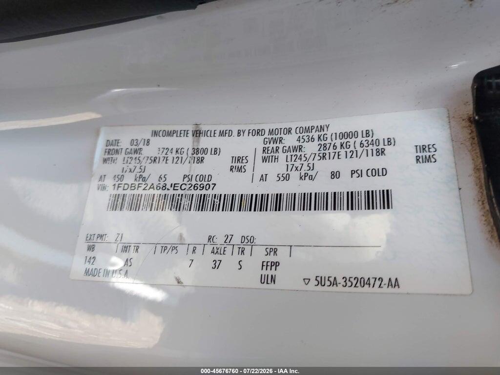 1FDBF2A68JEC26907 2018 FORD F-250 photo no. 8