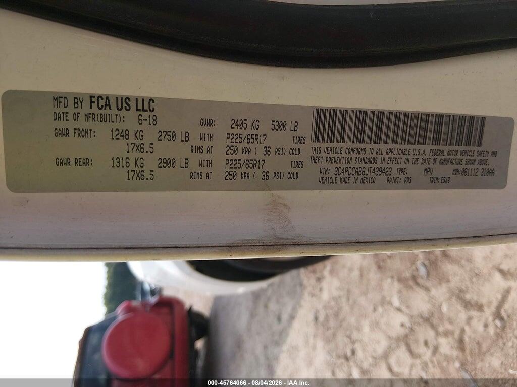 3C4PDCAB6JT439423 2018 DODGE JOURNEY photo no. 9
