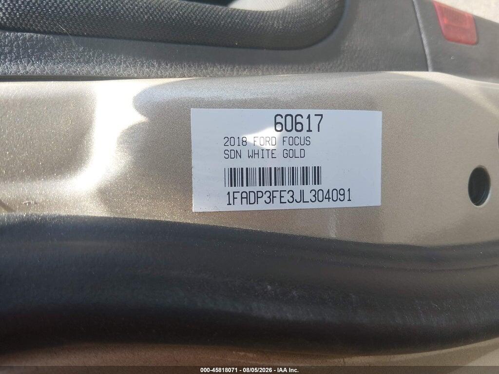 1FADP3FE3JL304091 2018 FORD FOCUS photo no. 9