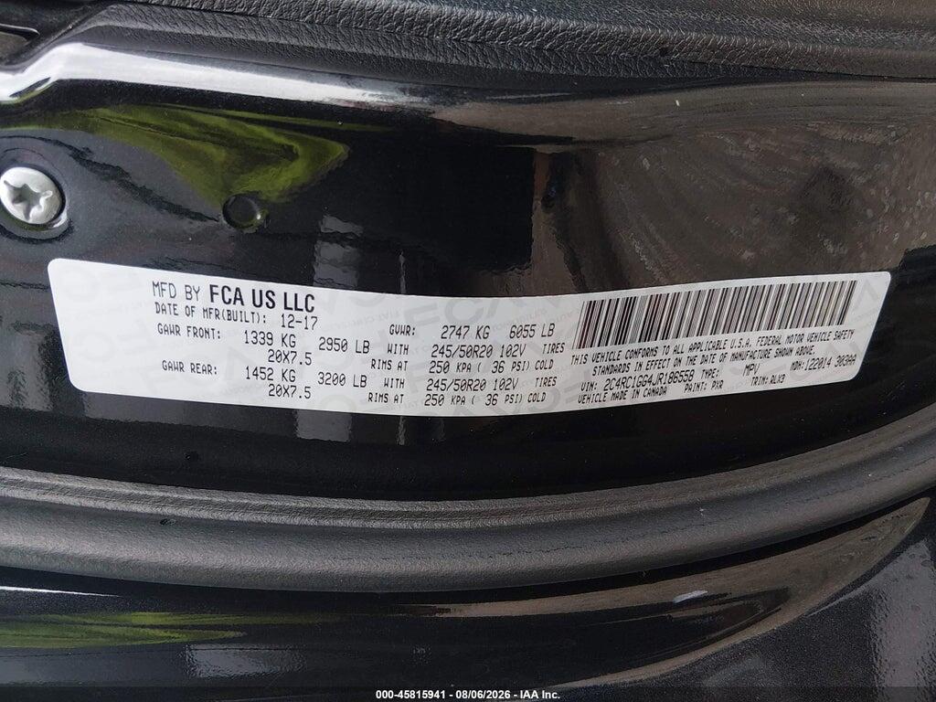 2C4RC1GG4JR186558 2018 CHRYSLER PACIFICA photo no. 9