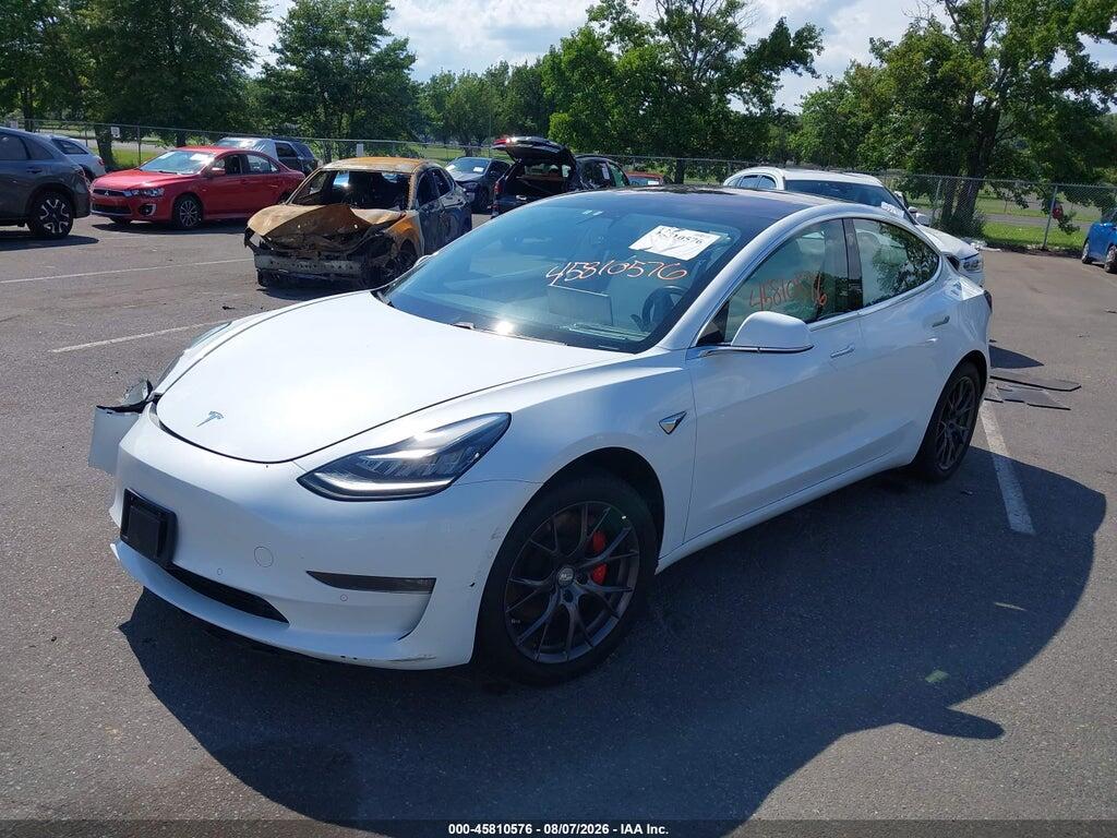 5YJ3E1EB5JF055951 2018 TESLA MODEL 3 photo no. 2