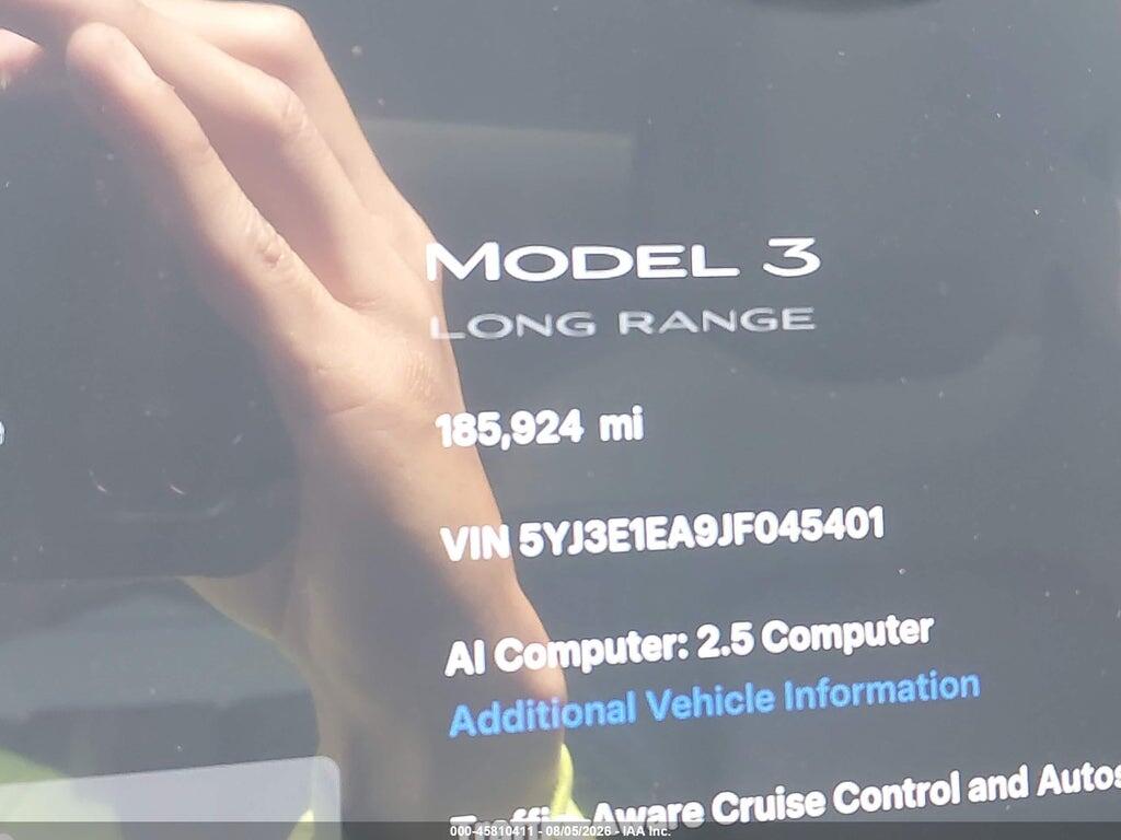 5YJ3E1EA9JF045401 2018 TESLA MODEL 3 photo no. 7