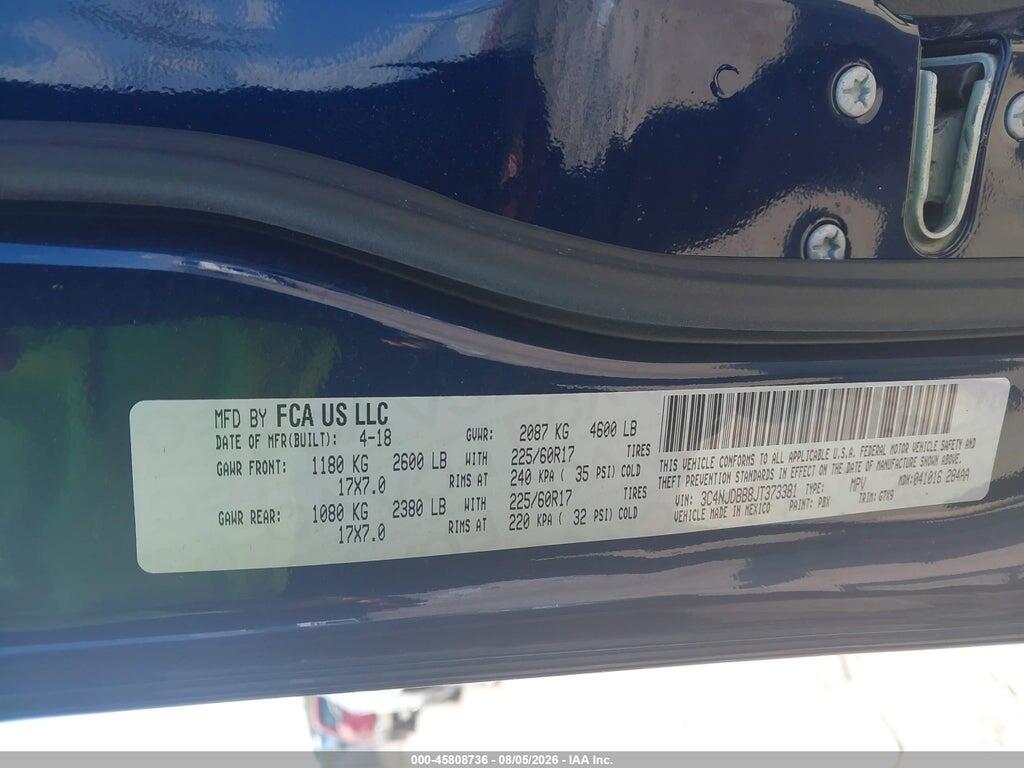 3C4NJDBB8JT373381 2018 JEEP COMPASS photo no. 9