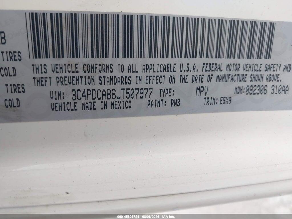 3C4PDCAB6JT507977 2018 DODGE JOURNEY photo no. 9