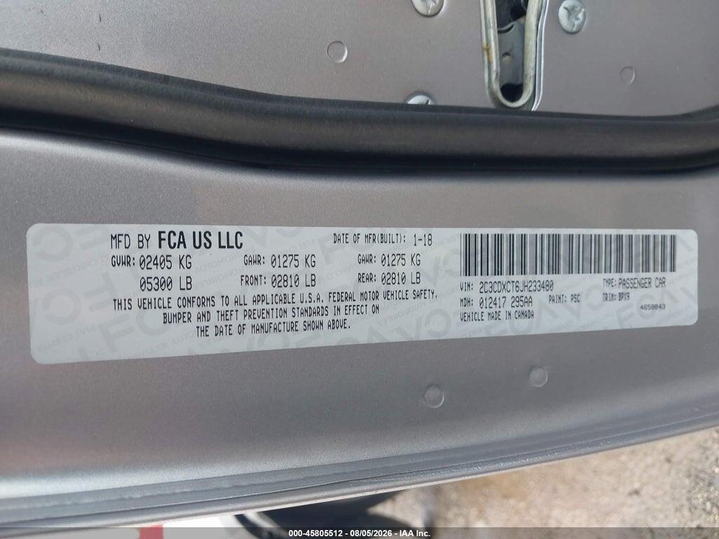 2C3CDXCT6JH233480 2018 DODGE CHARGER photo no. 9