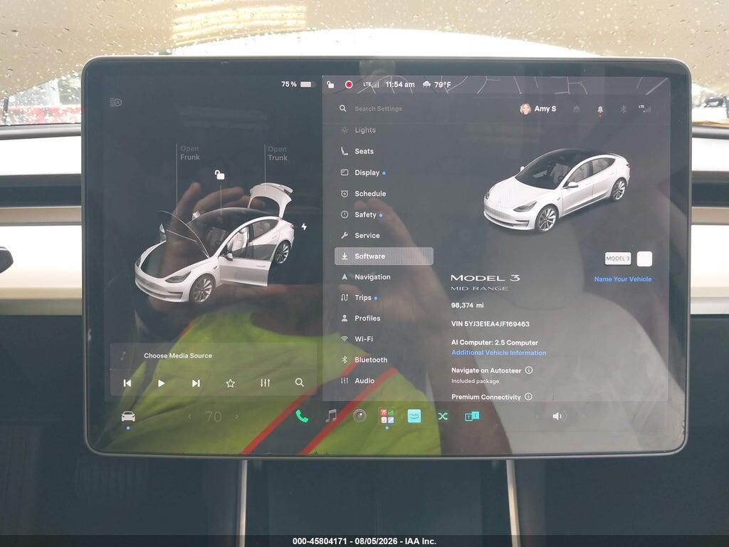 5YJ3E1EA4JF169463 2018 TESLA MODEL 3 photo no. 7
