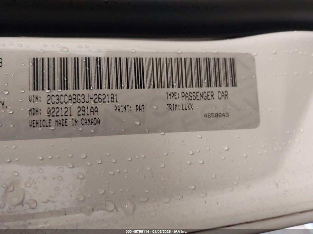 2C3CCABG3JH262181 2018 CHRYSLER 300 photo no. 9