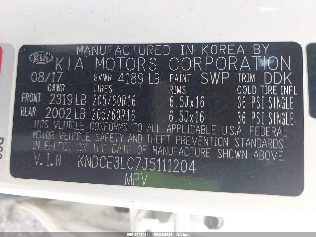 KNDCE3LC7J5111204 2018 KIA NIRO photo no. 9