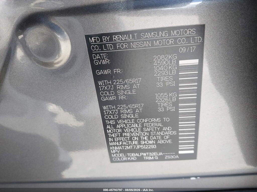 KNMAT2MT7JP512293 2018 NISSAN ROGUE photo no. 9