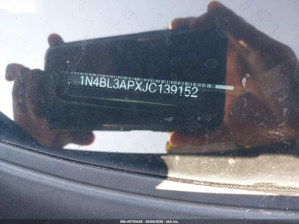 1N4BL3APXJC139152 2018 NISSAN ALTIMA photo no. 9