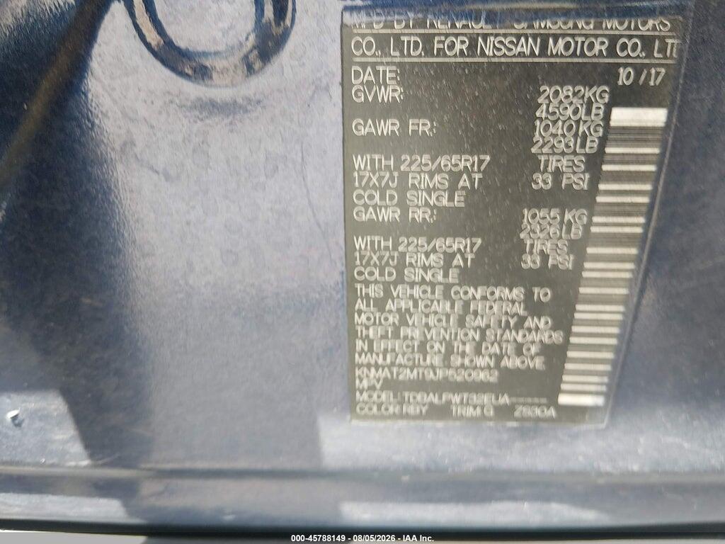 KNMAT2MT9JP520962 2018 NISSAN ROGUE photo no. 9