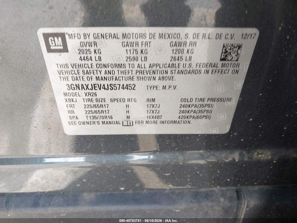3GNAXJEV4JS574452 2018 CHEVROLET EQUINOX photo no. 9