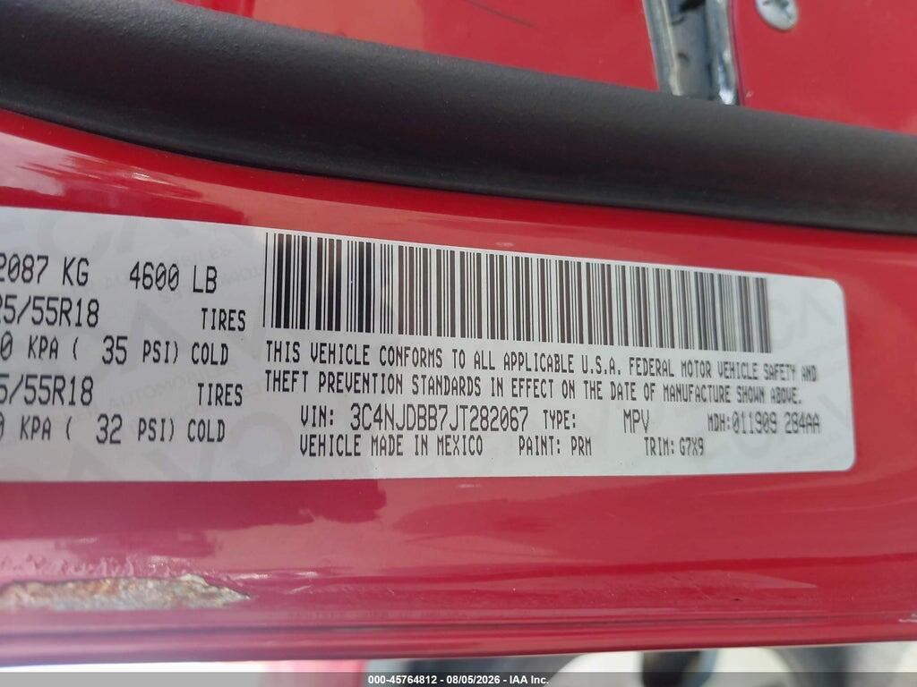 3C4NJDBB7JT282067 2018 JEEP COMPASS photo no. 9