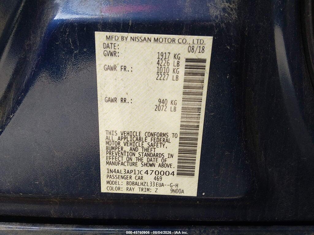 1N4AL3AP1JC470004 2018 NISSAN ALTIMA photo no. 9