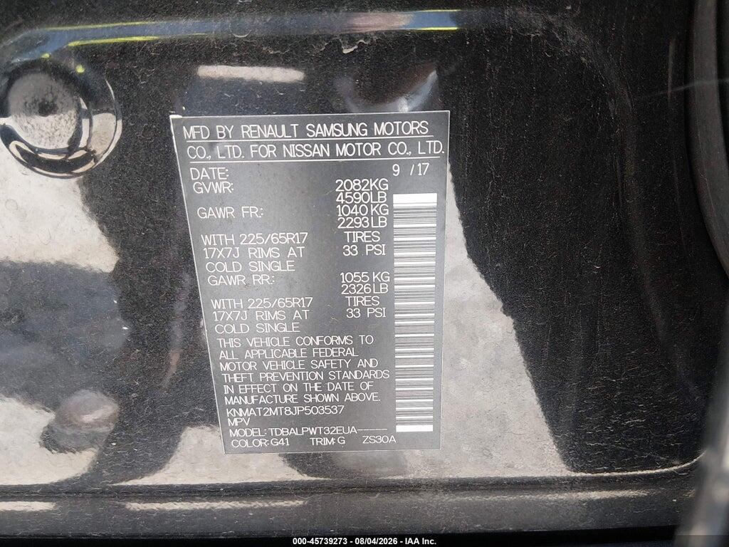 KNMAT2MT8JP503537 2018 NISSAN ROGUE photo no. 9