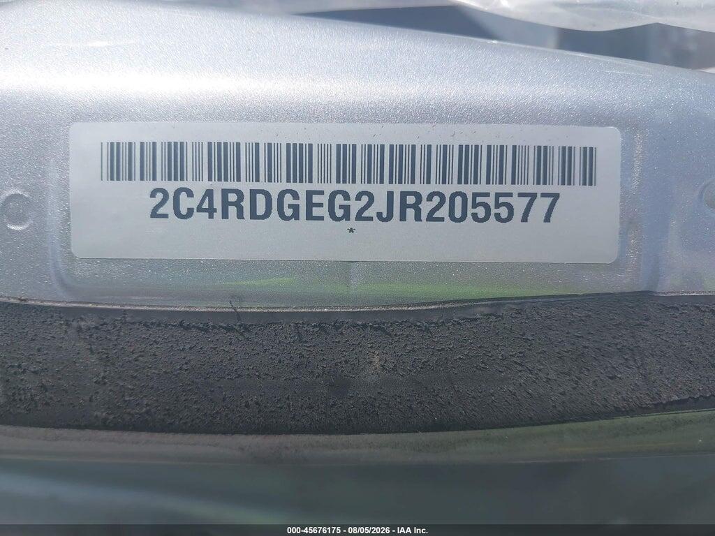 2C4RDGEG2JR205577 2018 DODGE GRAND CARAVAN photo no. 9