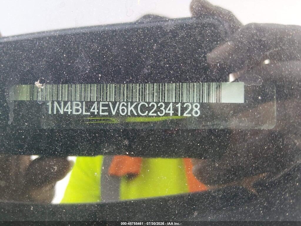 1N4BL4EV6KC234128 2019 NISSAN ALTIMA photo no. 9