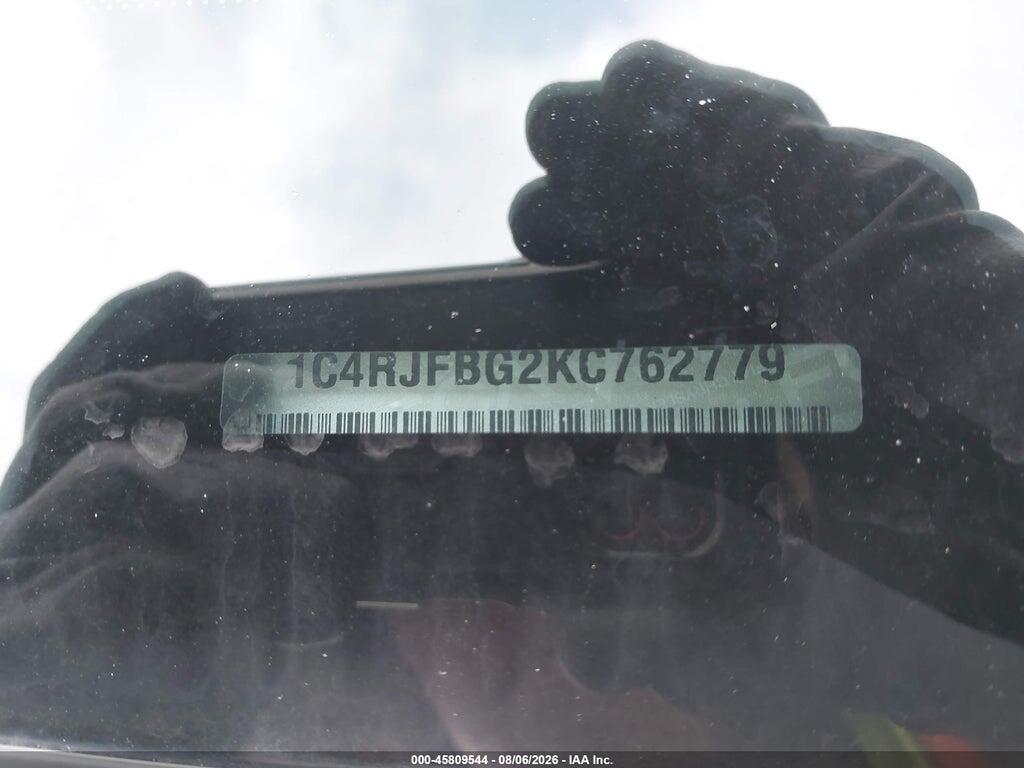 1C4RJFBG2KC762779 2019 JEEP GRAND CHEROKEE photo no. 9